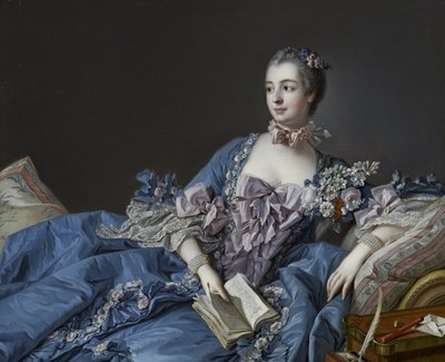 Retrato de la Marquesa de Pompadour 1721-1764, ca 1758 de François Boucher