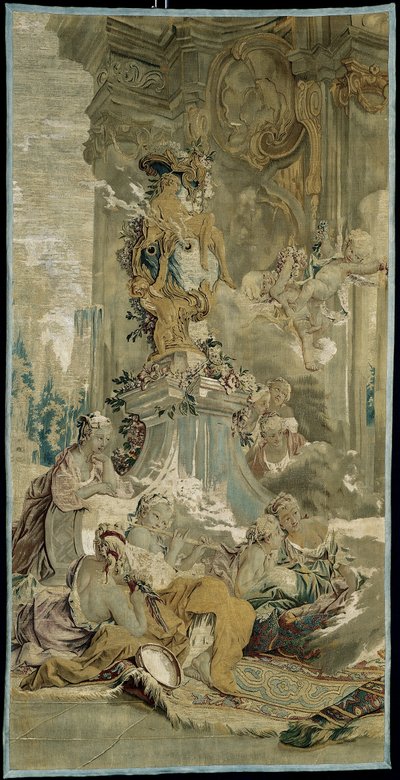 Entrada de Psique en el palacio de Cupido [fragmento izquierdo], de La historia de Psique de François Boucher