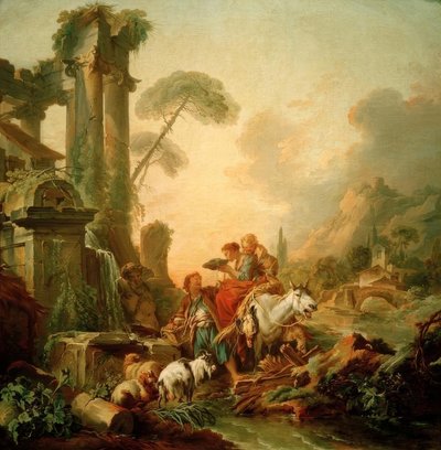 Descanso en la fuente de François Boucher