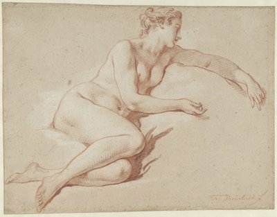 Desnudo femenino recostado
Desnudo femenino recostado, mirando a la derecha de François Boucher