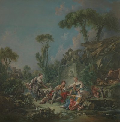 Idilio del pastor de François Boucher