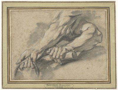 Estudios de dos antebrazos de François Boucher