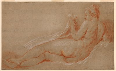 Estudio para Desnudo Reclinado de François Boucher