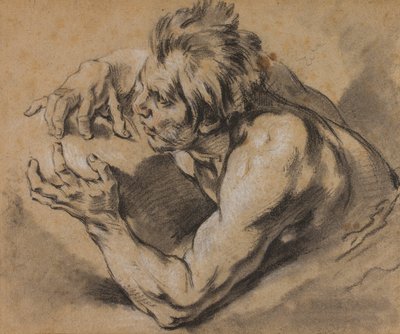 Estudio de un Tritón de François Boucher