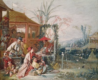 La caza china, c.1742 de François Boucher