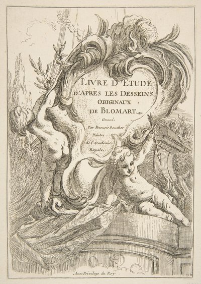 Página de título, 1753 de François Boucher