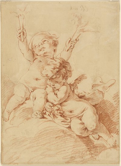 Dos putti de François Boucher