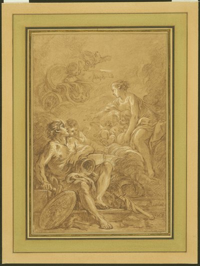 Venus ordena a Vulcano que haga armas para Eneas de François Boucher