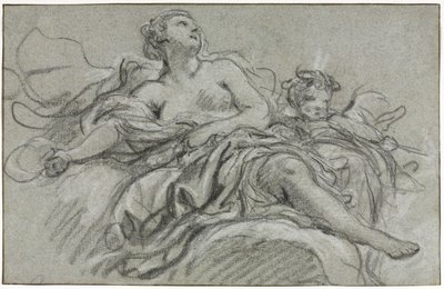 Venus y Cupido, segundo o tercer cuarto del siglo XVIII de François Boucher