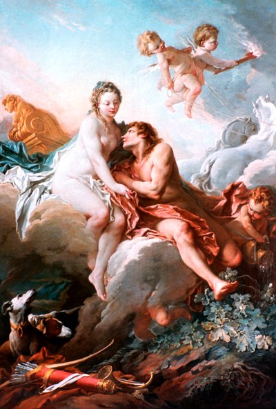 Venus y Marte de François Boucher
