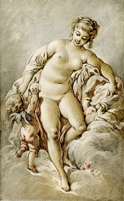 Venus con las palomas de François Boucher