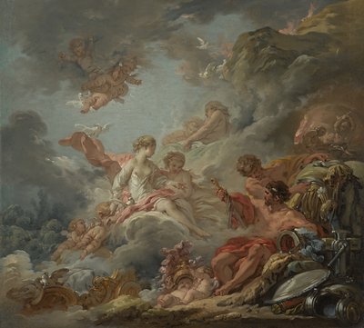 Vulcano Presentando Armas a Venus para Eneas, 1756 de François Boucher