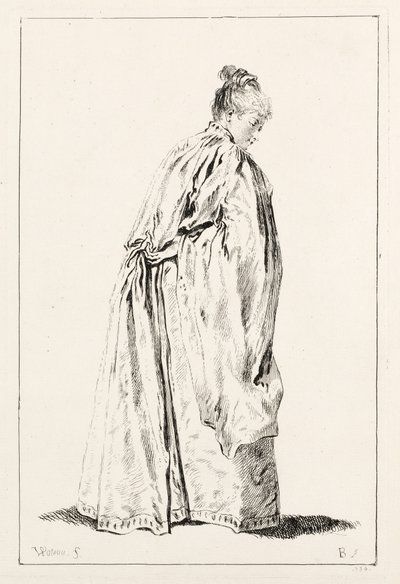 Mujer de pie de François Boucher