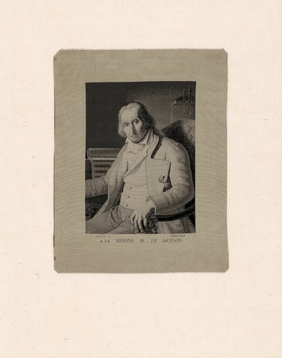 Retrato de Joseph Marie Jacquard (1752-1834) de François Carquillat