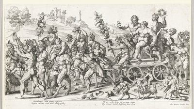 Triunfo de Baco, mitad derecha de François Chauveau (attributed to)