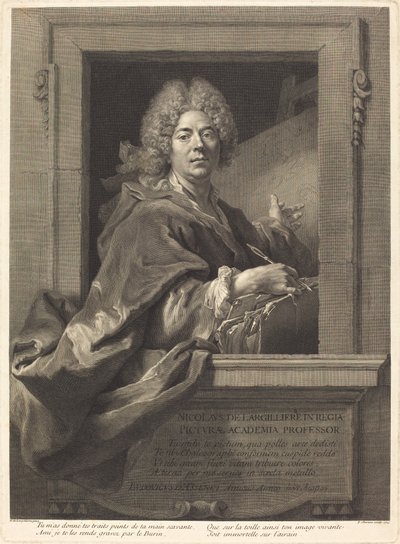 Nicolas de Largillière de François Chereau I after Nicolas de Largillierre