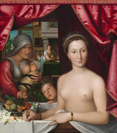 Una dama en su baño de François Clouet