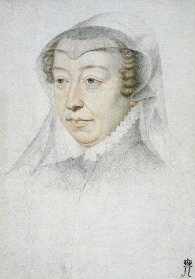 Retrato de Catalina de Médici, c.1560-70 de François Clouet