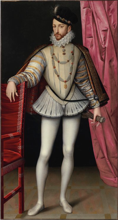 Retrato del Rey Carlos IX de Francia 1550-1574, c. 1570 de François Clouet