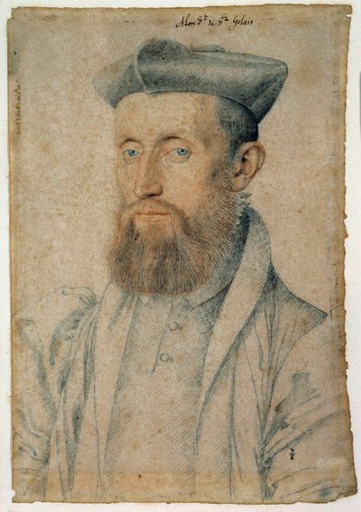 Retrato de Mellin de Saint-Gelais (1495-1558), poeta francés de François Clouet