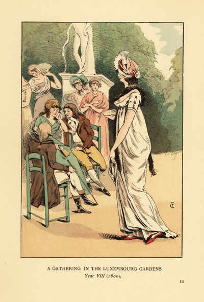 Reunión en los Jardines de Luxemburgo, Año VIII de François Courboin