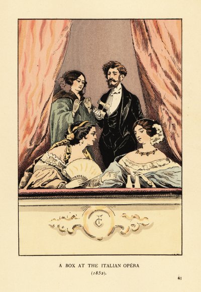 Una caja en la Ópera Italiana de François Courboin