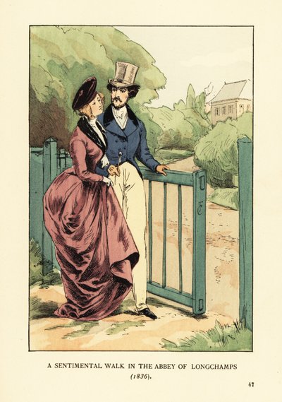 Un paseo sentimental en la Abadía de Longchamps de François Courboin