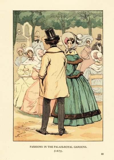 Moda en los Jardines del Palais-Royal de François Courboin