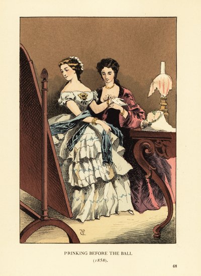 Arreglándose antes del baile de François Courboin