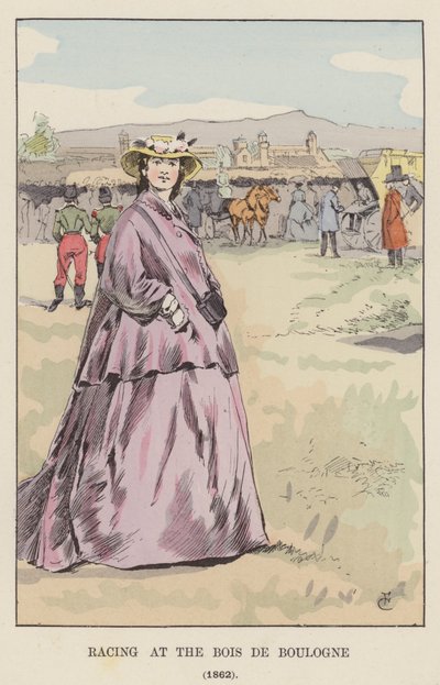 Carreras en el Bois de Boulogne, 1862 de François Courboin