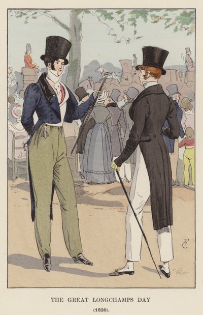 El Gran Día de Longchamps, 1820 de François Courboin