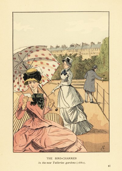 El encantador de pájaros de los nuevos jardines de las Tullerías de François Courboin