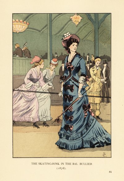 La pista de patinaje del Bal Bullier en 1876 de François Courboin