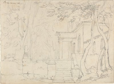 Casa con pórtico en Ermenonville de François Edouard Bertin