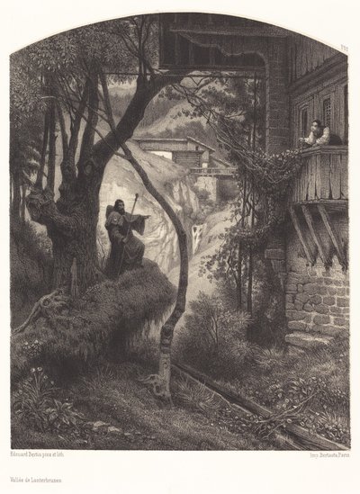Valle de Lanterbrunnen de François Edouard Bertin