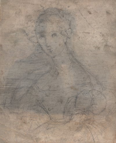Boceto de Marie Louise Tetu, Madame François Fleischbein, antes de c.1833 de François Fleischbein