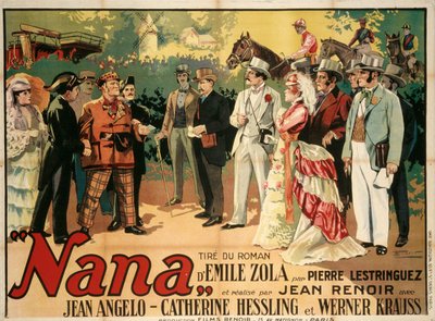 Póster de la película Nana de Jean Renoir, 1926 de François Florit