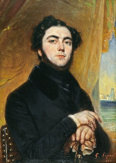 Retrato del novelista Eugène Sue 1804-1857, 1836 de François Gabriel Lépaulle