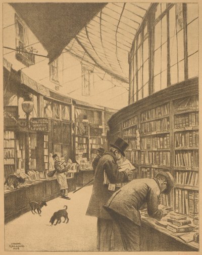 Librería Moens en la Galerie Bortier de Bruselas de François Gailliard