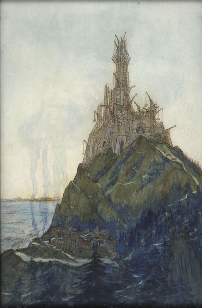 Templo del Pensamiento, Dedicado a Beethoven, en construcción, 1897-1914 de François Garas