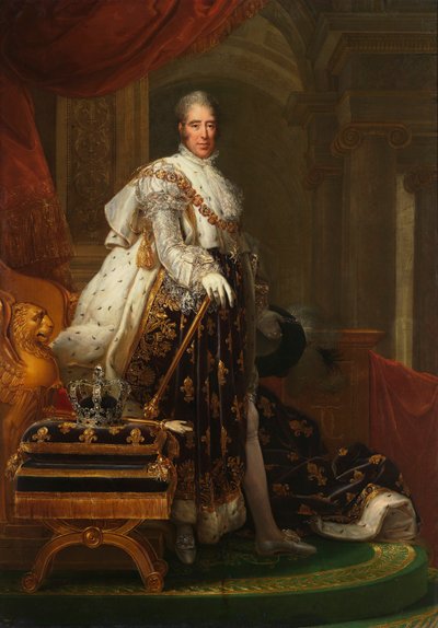Francés: Charles X en habits de sacre Carlos X de Francia de François Gérard
