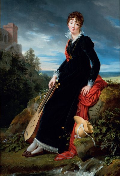 Retrato de la condesa Katarzyna Joanna Gabrielle Starzenska (1782-1862). de François Gérard
