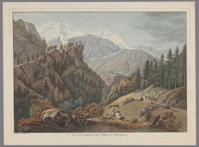 Vista del valle de Chamonix
Vista de la entrada al Valle de Chamouni (título en el objeto) de François Guillaume Lardy (possibly)