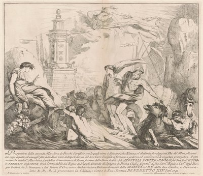 La segunda máquina para la Chinea de 1741: Neptuno y Anfitrite de François Hutin