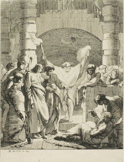 Visitando prisioneros, de Los siete actos de misericordia de François Hutin
