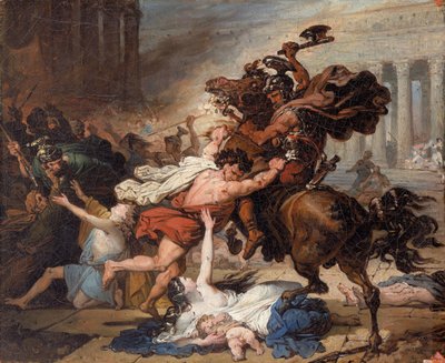 Destrucción de Jerusalén por los romanos de François Joseph Heim
