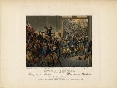 Napoleón regresando de la Isla de Elba, 1815 de François Joseph Heim