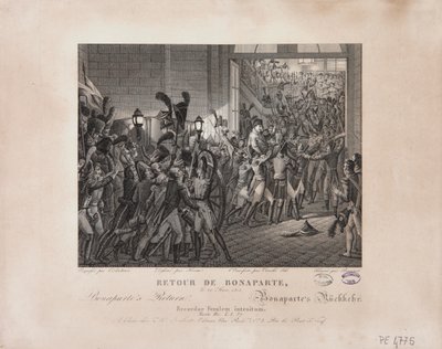 El regreso de Bonaparte, 20 de marzo de 1815, c.1820 de François Joseph Heim