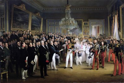 La Cámara de Diputados en el Palais Royal Convocando al Duque de Orleans, 7 de agosto de 1830 de François Joseph Heim