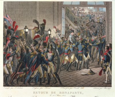 El regreso de Napoleón I (1769-1821) a las Tullerías, 20 de marzo de 1815 de François Joseph Heim
